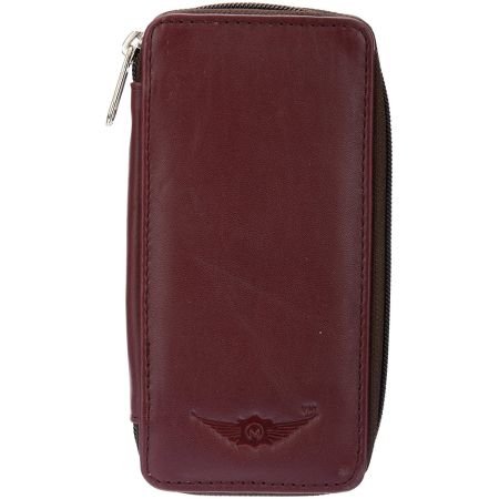Hickory Brown Genuine Leathers Maroon Bank Locker Key C...