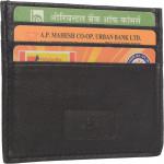 Genuine Leather Casual Card Holder Black Colour 058BK